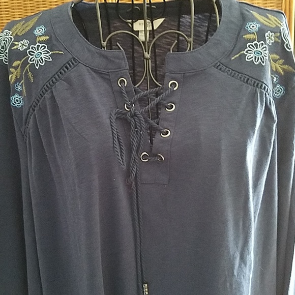 💥 sale 💥Peasant blouse blue - Picture 3 of 4